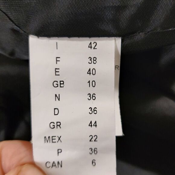 Vintage Italian Firma Wool Blend Plaid Pea Coat - Picture 7 of 8